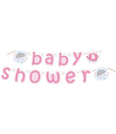 G.Baner Baby shower słonik różowy