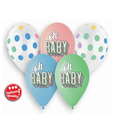 G.Balony Premium Hel Oh Baby 13"/ 5szt