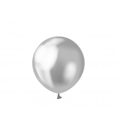 G.Balony chromowane Srebrne, B&C, 13 cm, 20 szt.