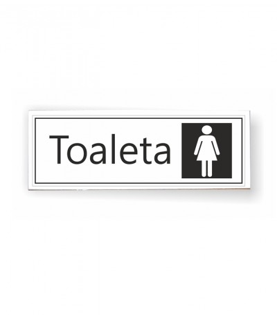 D.Tabliczka drewniana "Toaleta"