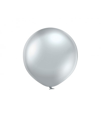 G.Balon Glossy Silver 2 szt 60cm