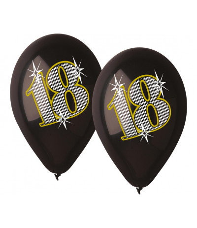G.Balony Premium 18 Czarne 12" 5szt