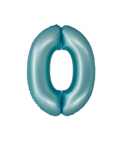 G.Balon foliowy Smart Cyfra 0 niebieski matowy 76 cm