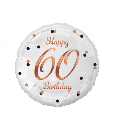 G.Balon foliowy B&C Birthday 60 18"