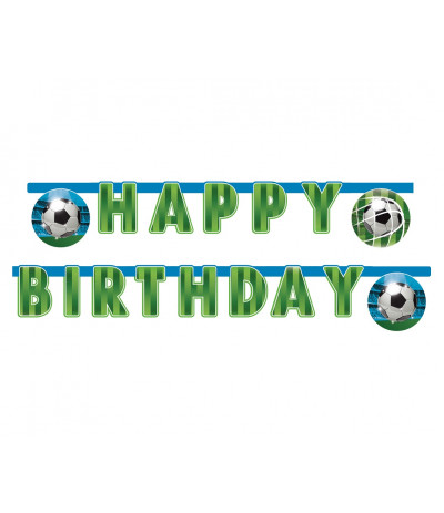 G.Banner Soccer Fans Happy Birthday 2m