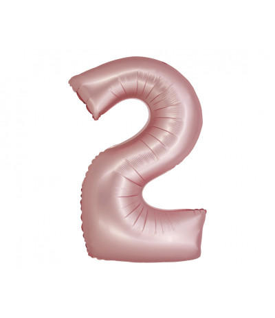 G.Balon foliowy Smart Cyfra 2 Różowa matowa 76 cm