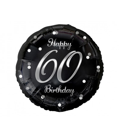 G.Balon foliowy B&C Happy 60 Birthday 18"