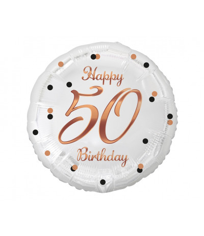 G.Balon foliowy B&C Happy 50 Birthday 18"
