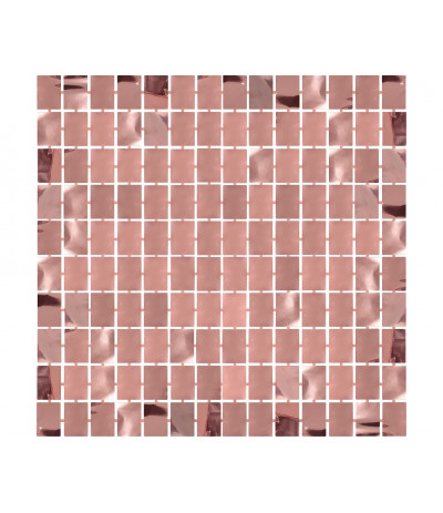 G.Kurtyna kwadrat metaliczna różowo-złota 100x200cm