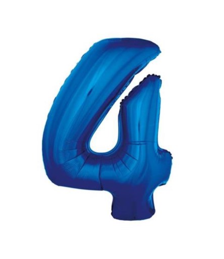 G.Balon foliowy cyfra 85cm 4 niebieska