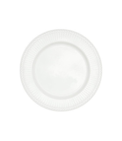 GreenGate Alice biały Porcelanowy talerz obiadowy