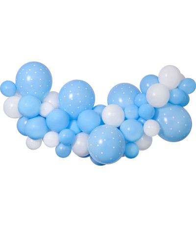 G.Girlanda balonowa DIY Baby Blue 65szt
