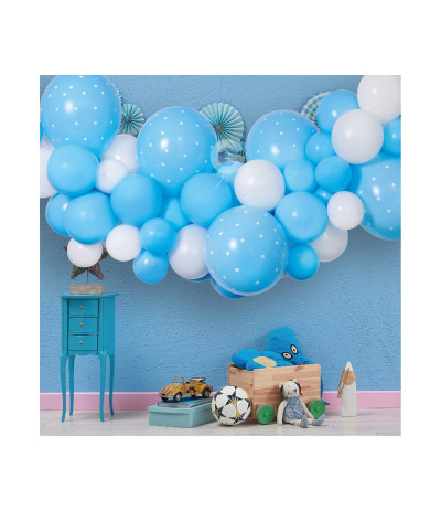 G.Girlanda balonowa DIY Baby Blue 65szt