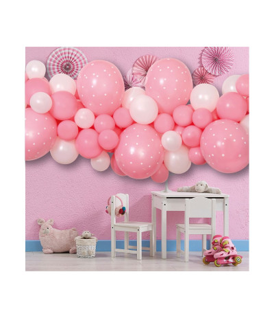 G.Girlanda balonowa DIY Baby Pink 65szt