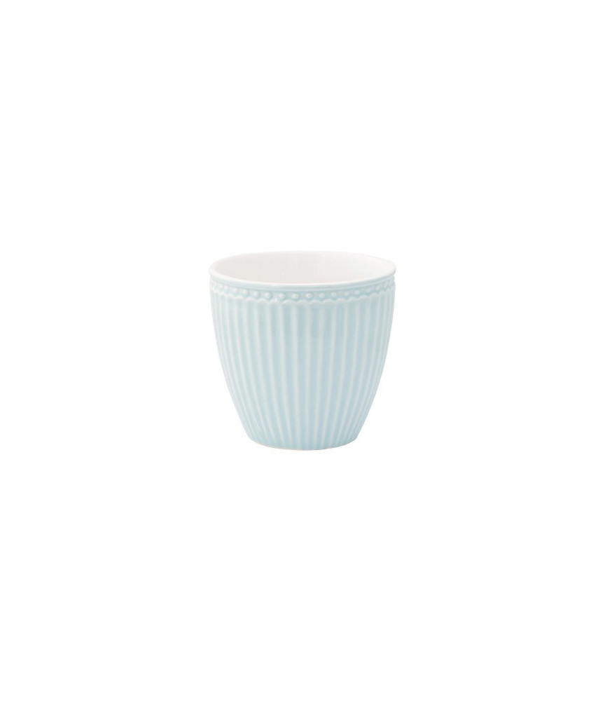 GreenGate Alice niebieski Porcelanowy kubek latte
