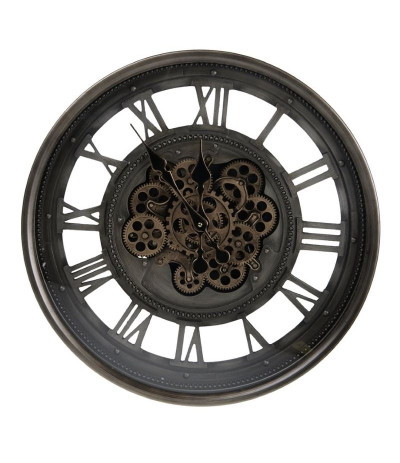 DIJK Clock Metal Zegar metalowy z odkrytym mechanizmem 60cm
