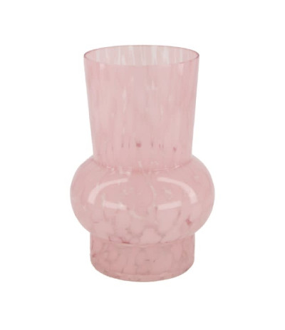 DIJK Vase glass Wazonik szklany różowy