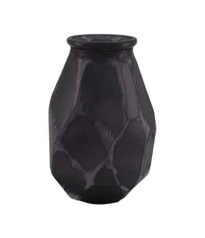 DIJK Vase recykled Wazon szklany Czarny