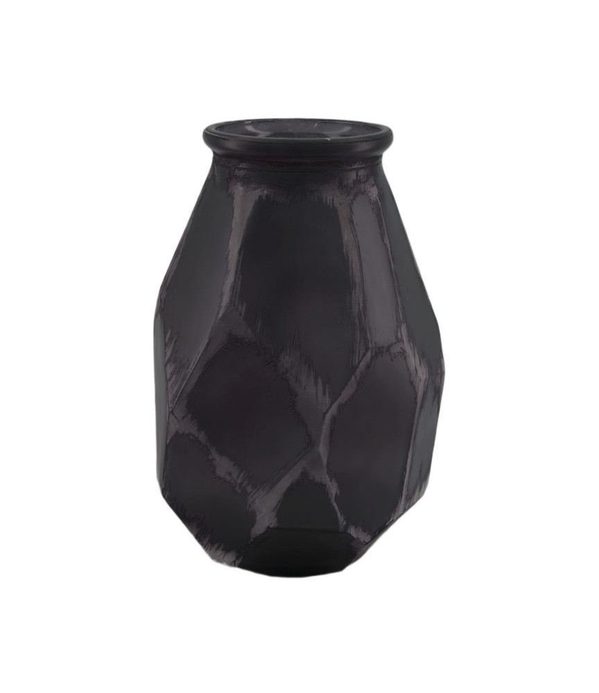 DIJK Vase recykled Wazon szklany Czarny