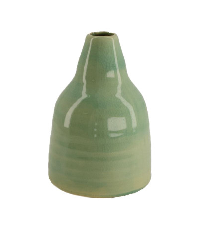 DIJK Vase ceramic Wazonik seledyn Handmade