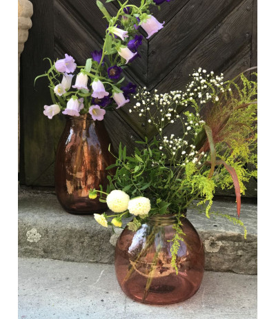 DIJK Vase recycled Wazon szklany pomarańcz