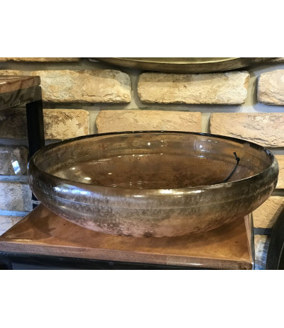 DIJK Bowl recycled Misa szklana brąz