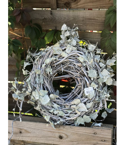 HBX Wreath Hope Wianuszek chmielowy z liśćmi brzozy M