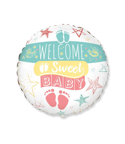 G.Balon foliowy 18" FX Welcome Sweet Baby