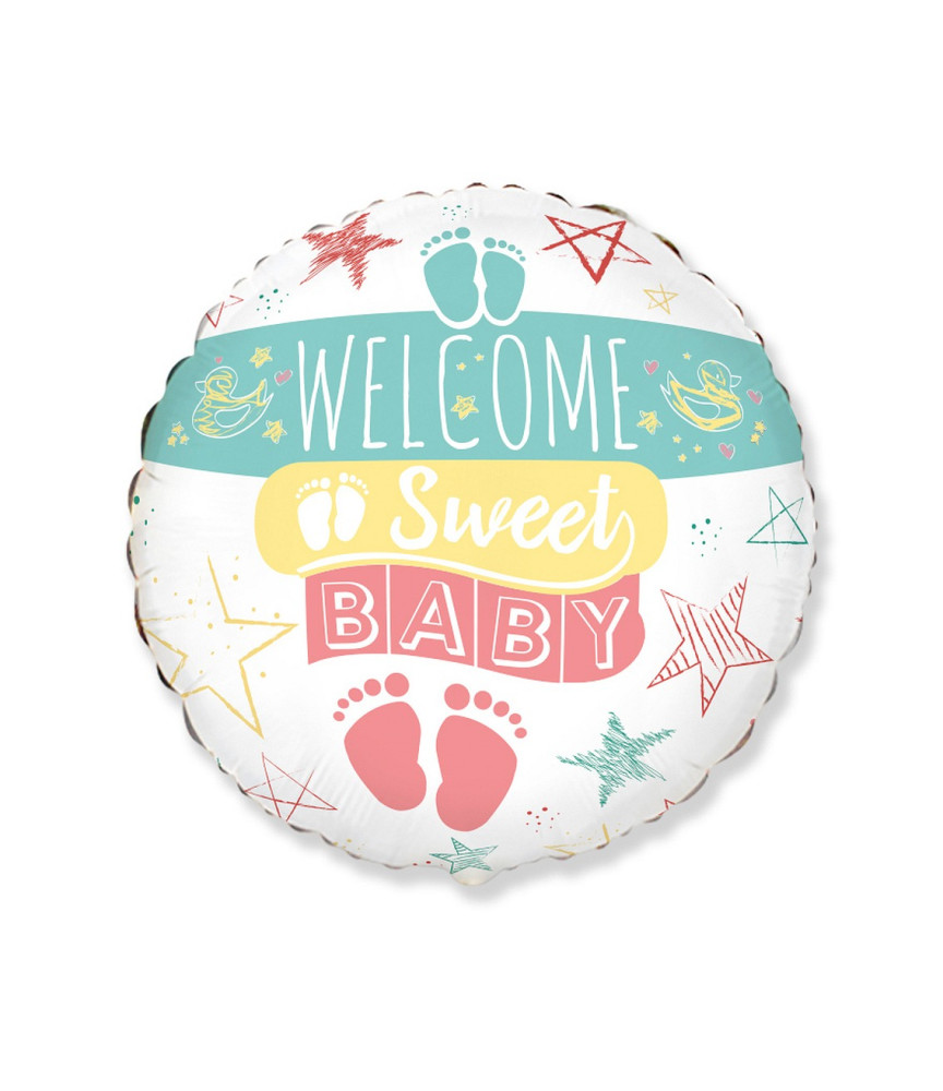 G.Balon foliowy 18" FX Welcome Sweet Baby