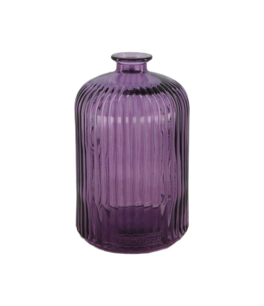 DIJK Bottle recykling 100% Wazon szklany fiolet 23cm