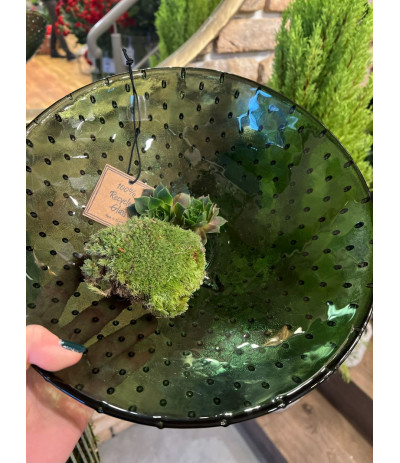 DIJK Bowl recycled 100% Misa szkło zieleń