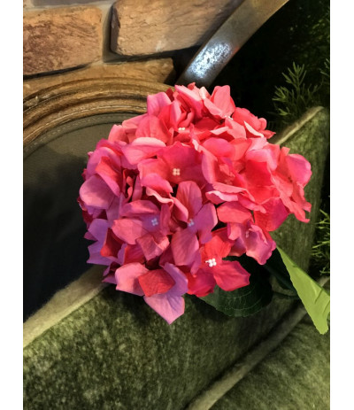 DIJK Flower Hydrangea Sztuczna hortensja Róż 77 cm