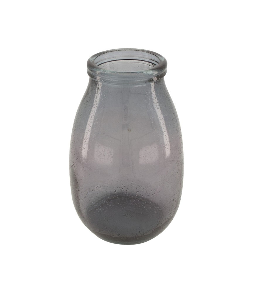 DIJK Vase recycled glass Wazon szary 28 cm