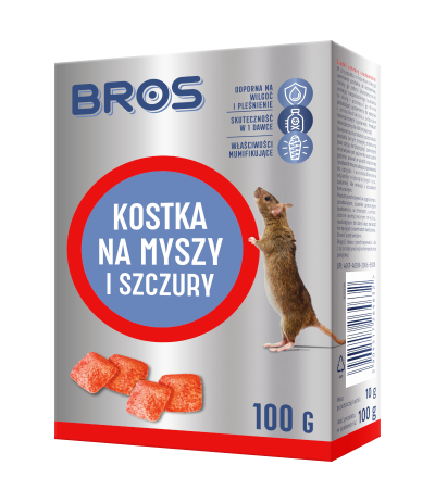 Bros Kostka na myszy i szczury 100g