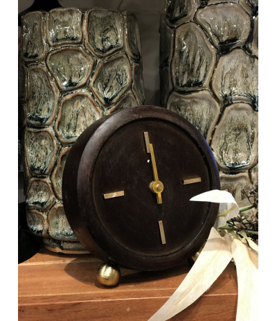 DIJK Clock mango wood Zegar stojący