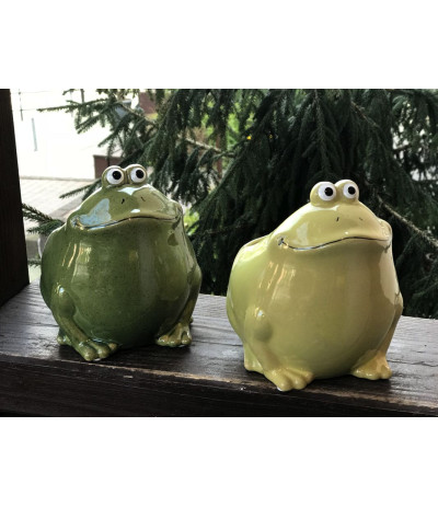 DIJK Planter frog ceramic osłonka Żabka