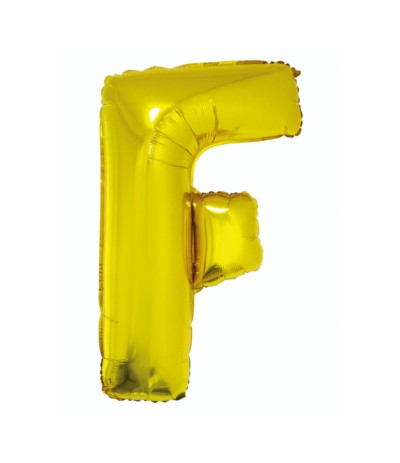 G.Balon foliowy litera 85cm złota F