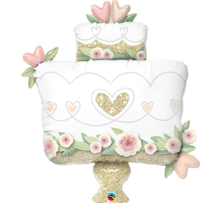G.Balon foliowy 104cmcm Złoty wedding cake